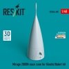 RESKIT RSU48-0405 Mirage 2000N nose cone for Kinetic/Italeri kit (3D Printed) 1/48